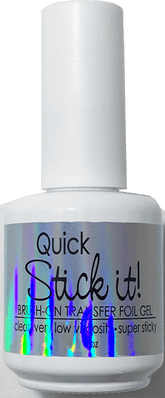 **NOW IMPROVED!!**. Quick Stick It!  Foil Transfer Gel in a Bottle